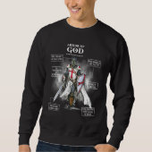 Rüstung der für religiösen Chris Coolen Verse Gott Sweatshirt (Vorderseite)