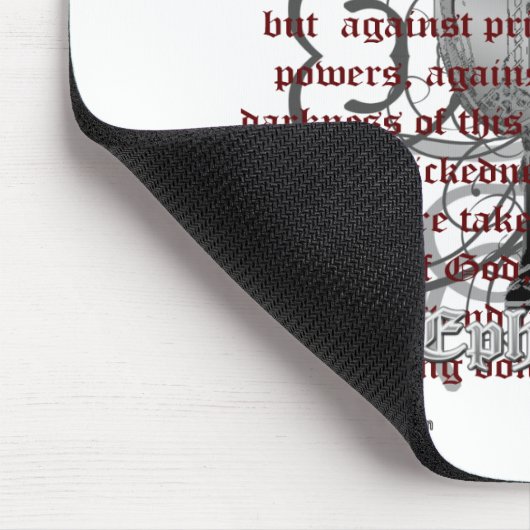 Rüstung der Gott-christlichen Waren Mousepad (Ecke)