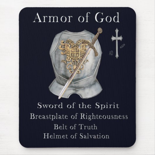 Rüstung der T - Shirt Gottes Mousepad (Vorne)