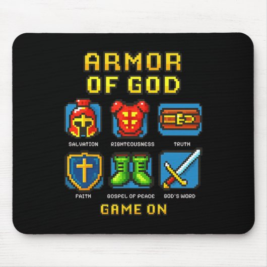Rüstung des Christlichen Videospiels von God Pixel Mousepad (Vorne)