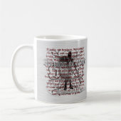 Rüstung des Gott-Soldaten Kaffeetasse (Links)