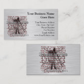 Rüstung des Gott-Soldaten Visitenkarte (Vorne/Hinten)