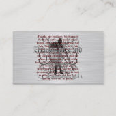 Rüstung des Gott-Soldaten Visitenkarte (Rückseite)