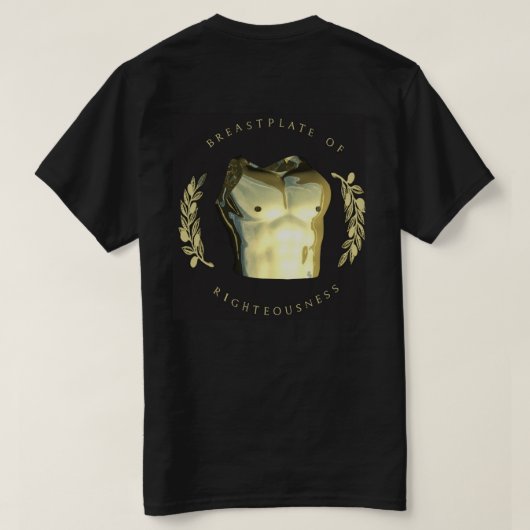 Rüstung des GOTTES - Brustplatte der Redlichkeit T-Shirt (Design Rückseite)