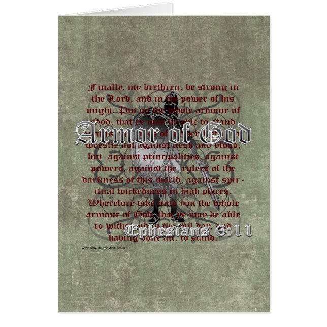 Rüstung des Gottes, Ephesians 6:10 - 18, (Vorne)
