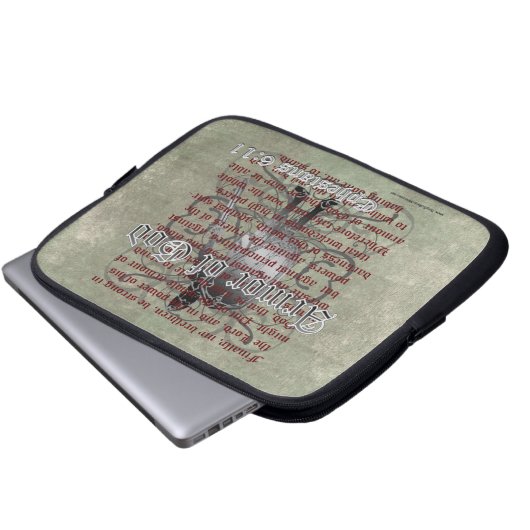 Rüstung des Gottes, Ephesians 6:10 - 18, Laptopschutzhülle (Vorne Knopf)