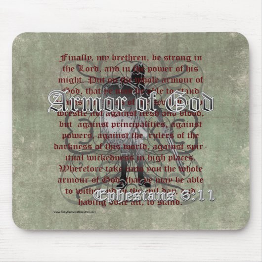Rüstung des Gottes, Ephesians 6:10 - 18, Mousepad (Vorne)