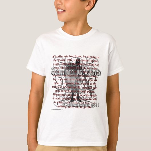 Rüstung des Gottes, Ephesians 6:10 - 18, T-Shirt (Vorderseite)