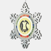 RÜSTUNG DES GOTTES SCHNEEFLOCKEN Zinn-Ornament (Rechts)