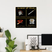 Rüstung eines Gottesposters Poster (Heimbüro)