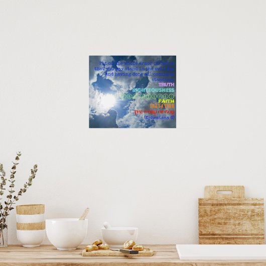 Rüstung eines Gottesposters Poster (Küche)