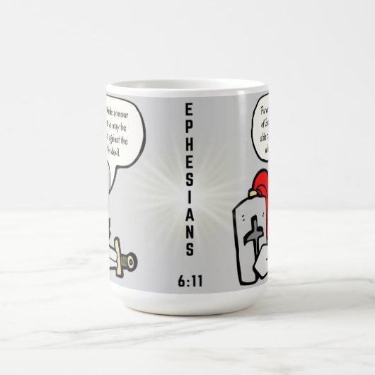 Rüstung Gottes Ehefrauen 6:11 Kaffeetasse (Mittel)