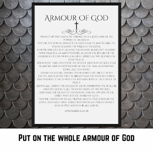 Rüstung Gottes Epheser 6 10 Dekorativ Poster