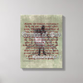 Rüstung Gottes, Ephesianer 6:10-18, Christlicher S Leinwanddruck (Vorderseite)