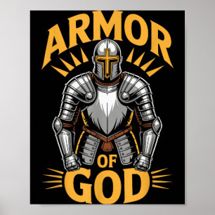 Rüstung Gottes Ephesians 6 Christlicher Krieger Gl Poster