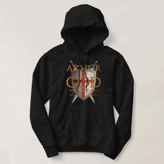 Rüstung Gottes Ephesians Bible Verse Religiösen Ch Hoodie (Design vorne)