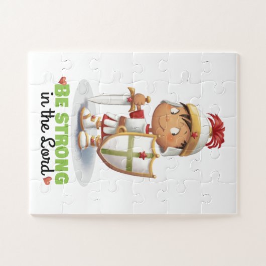 Rüstung Gottes Junge "Sei stark im Herrn" Puzzle (Horizontal)