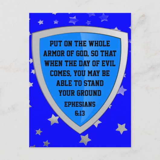 Rüstung Gottes Postkarte (Vorderseite)
