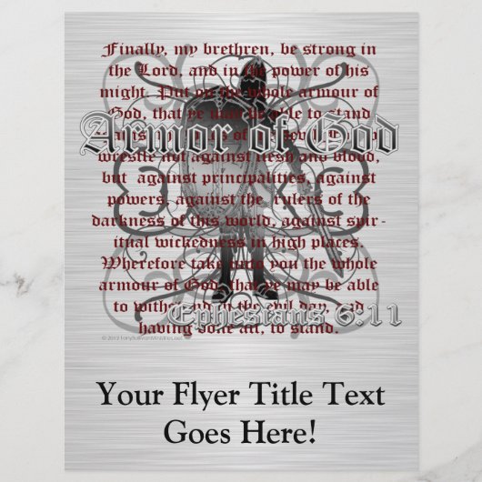 Rüstung Gottes Soldaten Flyer (Vorne)