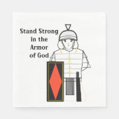 Rüstung Gottes steht stark Serviette (Vorderseite)