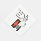 Rüstung Gottes steht stark Serviette (Ecke)