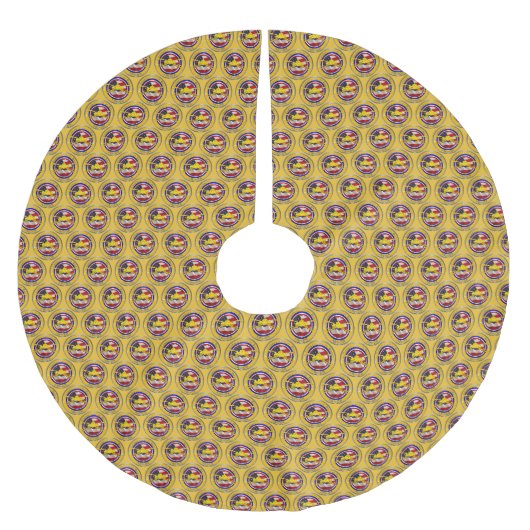 Rüstung polyester weihnachtsbaumdecke (Vorderseite)