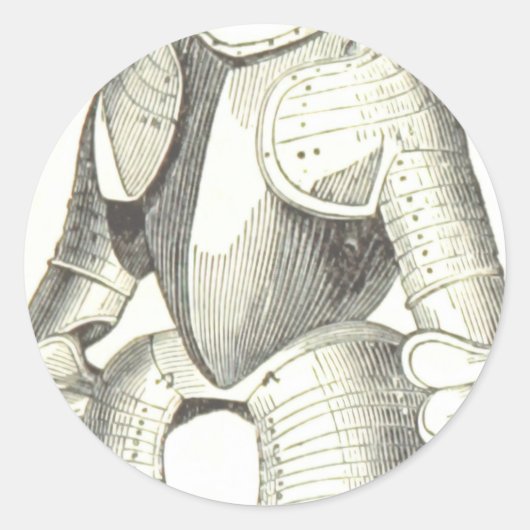 Rüstung Runder Aufkleber (Vorderseite)