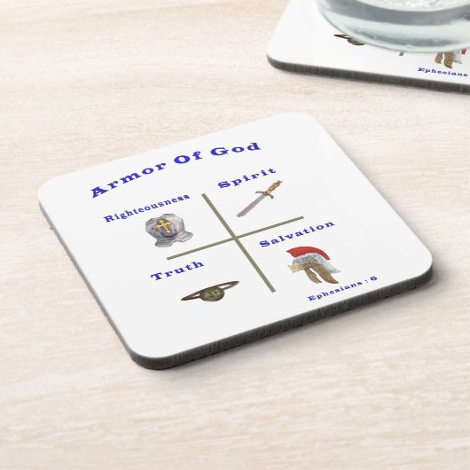 Rüstung von Gütern Getränkeuntersetzer (Linke Seite)