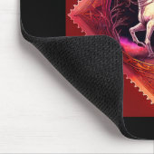 Rüstungsbeschwerde Ritter in Rotem Kapitän reiten Mousepad (Ecke)
