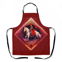 Rüstungsbeschwerde Ritter in Rotem Kapitän reiten