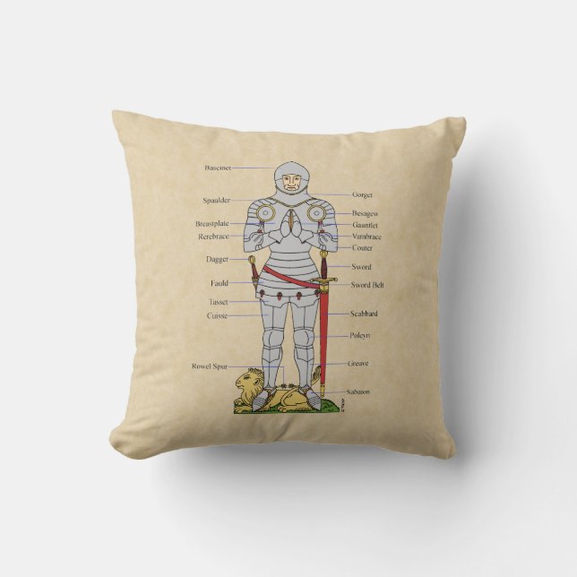 RüstungsCirca 1430 Kissen (Vorderseite)