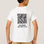 Rüstungshemd gegen Überwachung - Malware-Warnung T-Shirt (Rückseite)