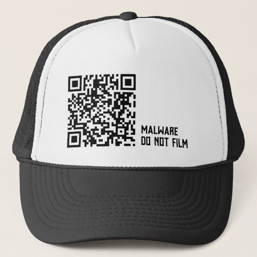 Rüstungsmütze gegen Überwachung - Malware-Warnung Truckerkappe (Vorderseite)