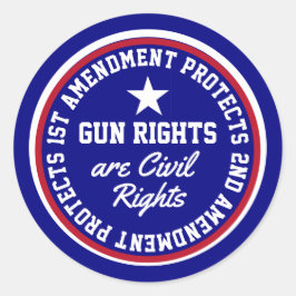 Rüstungsrechte sind zivile Rechte Runder Aufkleber