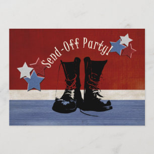 Rüstungsstiefel-Party Einladung