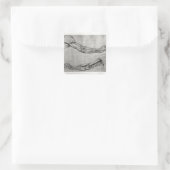 Rüstungsstudie Quadratischer Aufkleber (Tasche)