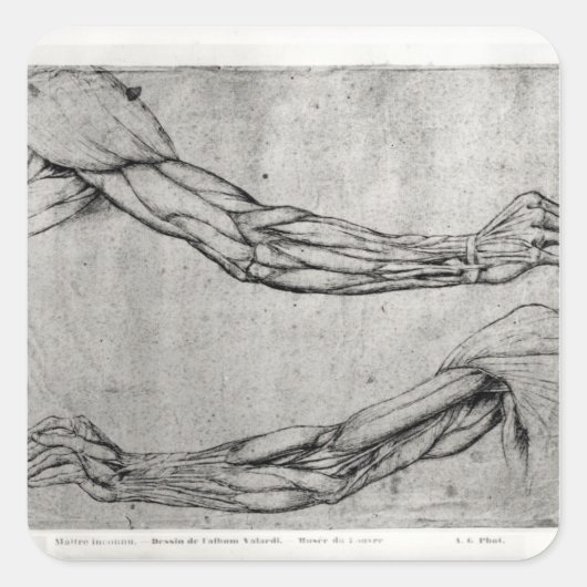 Rüstungsstudie Quadratischer Aufkleber (Vorderseite)