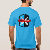 Rüstungsträger T - Shirt Blue (Rückseite)