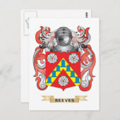 Rüstungsüberzug (Familienwappen) Postkarte (Vorne/Hinten)