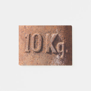 Rusty 10 kg post-it klebezettel
