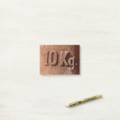 Rusty 10 kg post-it klebezettel (Auf Schreibtisch)