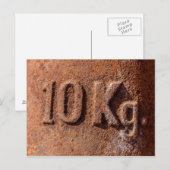 Rusty 10 kg postkarte (Vorne/Hinten)