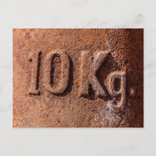 Rusty 10 kg postkarte (Vorderseite)