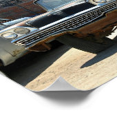 Rusty 1959 Classic Two-Door Car Poster (Ecke)
