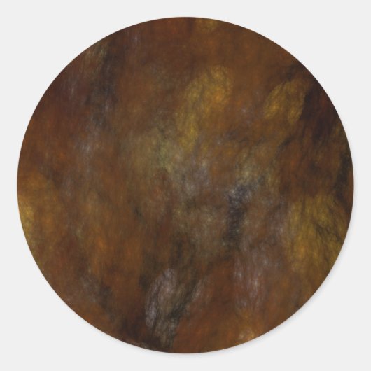 Rusty Abstrakt Fraktal Round Aufkleber (Vorderseite)