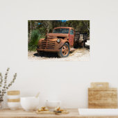 Rusty alten LKW verlassen im Outback Australien. Poster (Küche)