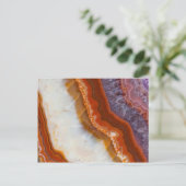 Rusty Amethyst Agate Postkarte (Stehend Vorderseite)
