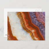 Rusty Amethyst Agate Postkarte (Vorne/Hinten)