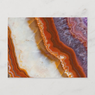Rusty Amethyst Agate Postkarte