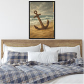 Rusty Anchor an der Küste Leinwanddruck (Insitu (Schlafzimmer))